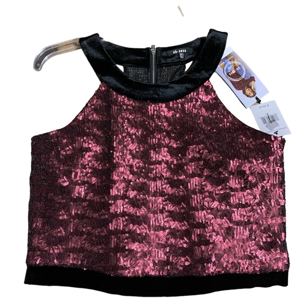 Obsess Black/burgundy 2 pc outfit